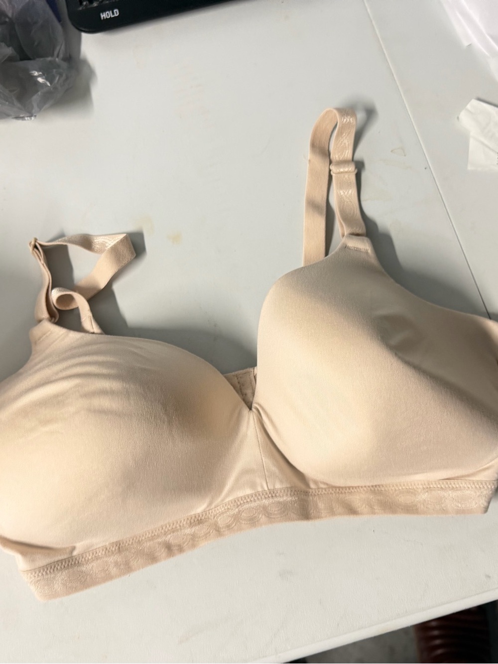 Warner bra 38D beige new without tags